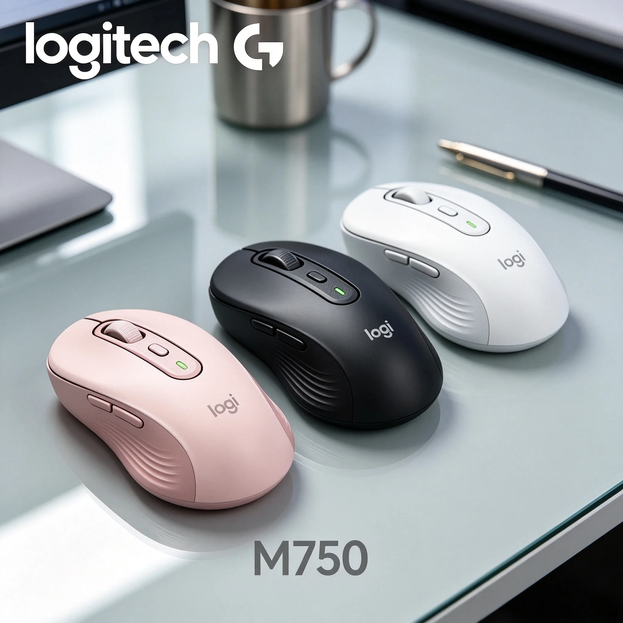 Logitech M750 High‑Precision Sensor Wireless Mice Accurate Locating For CS Shooting Target And Contract Office Document Annotati