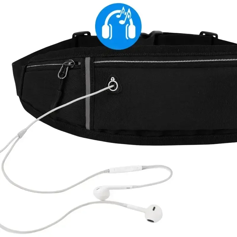 WRELS المهنية تشغيل الخصر حقيبة مقاوم للماء رقيقة جدا الرياضة الخصر حزمة فاني حزم عاكسة تشغيل حقيبة حزام الخصر #4