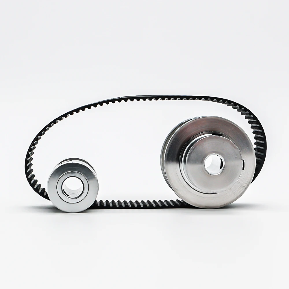 2GT Timing Belt Pulley Set 40T 20Teeth Tensioning Wheel Bore3~14mm Belt Width 10mm Reduction 2:1 GT2 Synchronous Pulley Belt Kit