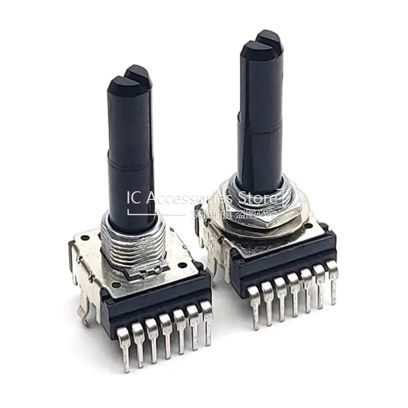 1PCS RK14 Type RA145 Vertical Single Row 7Pin B50K B503 Power Amplifier Audio Volume Regulator Potentiometer D Axis Length 28MM