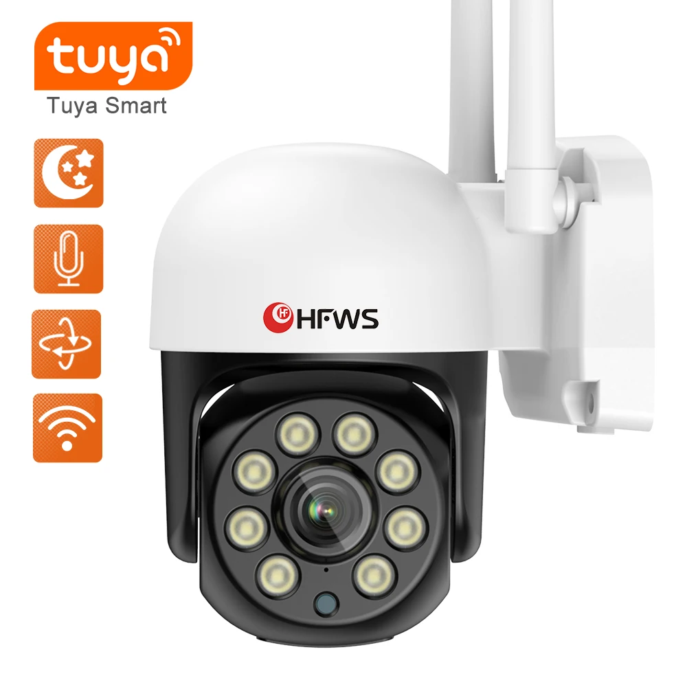 Top Tuya Smart Home 3MP PTZ Wifi Camera Outdoor Video Surveillance Cameras With Wifi Security Ip Camera For Home