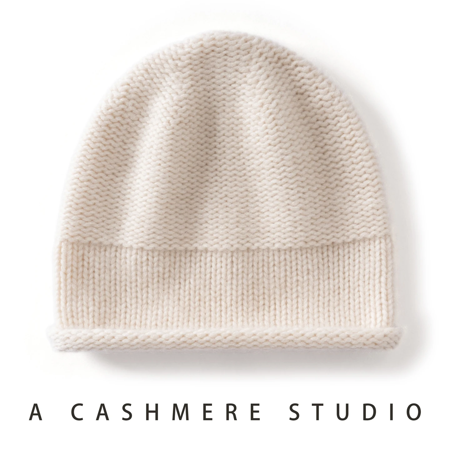 Jueqi Women's Cashmere Knit Beanie with Rolled Brim — Cozy, Warm & Stylish, New Fall/Winter Collection
