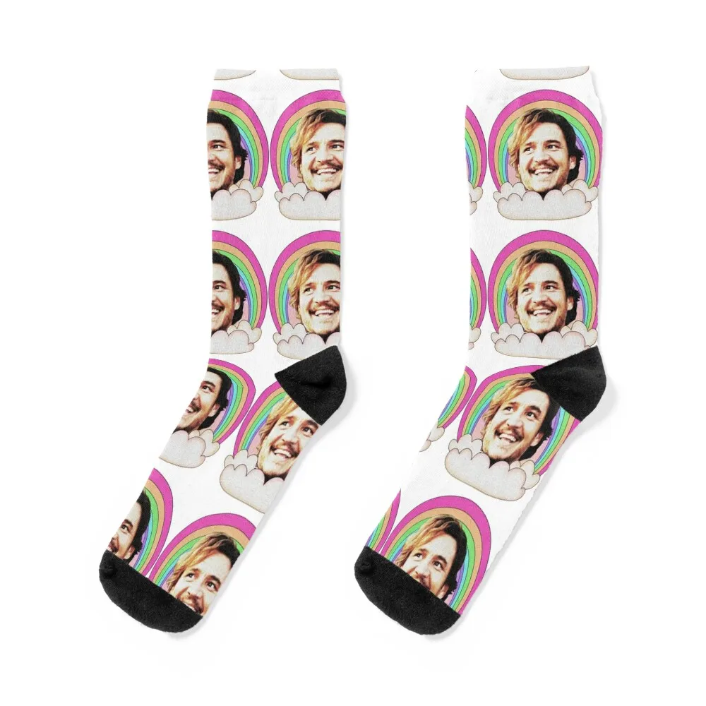 

happy pedro pascal Socks luxury professional running custom sports anime Socks Ladies Men's