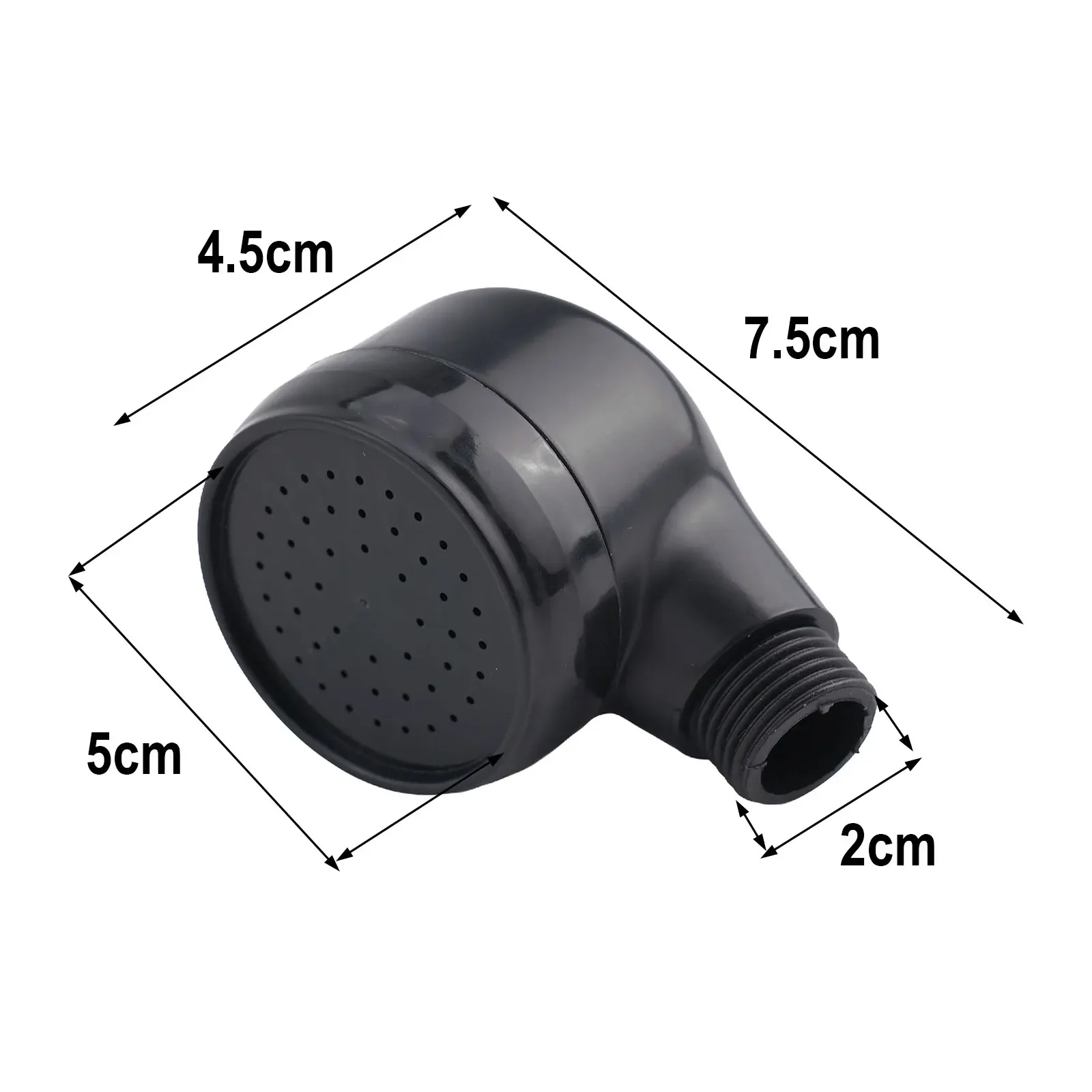 7.2x4.5cm ABS Shampoo Bed Pressurized Shower Head Hair Salon Barber Shop Single Head Faucet Nozzle Bathtub Faucets Parts