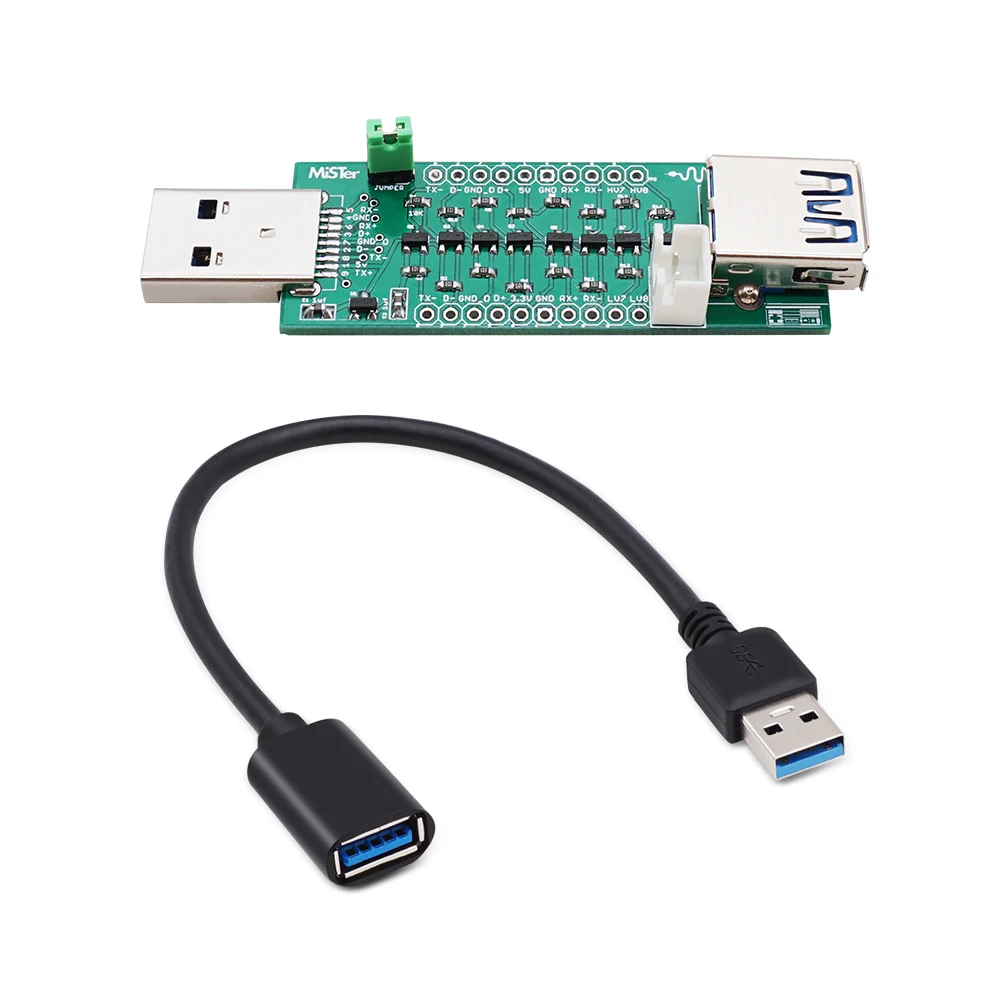 Adaptador convertidor de controlador de juego SNAC USB 3,0 para MiSTerFPGA Mister IO Board GENSMS SNES TG16 Conveter de mando