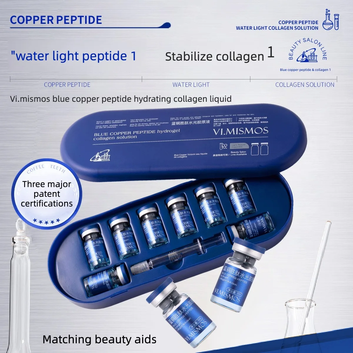 Blue copper peptide Anti-wrinkle Facial Essence -  Brightening Whitening Moisturizing Face Skin Care