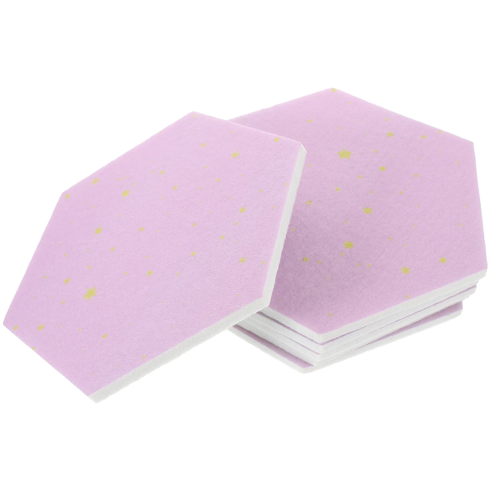 

6Pcs Hexagon Felt Wall Tiles Multi Use Bulletin Board for Home Office School Memo Notice Picture Display Panel