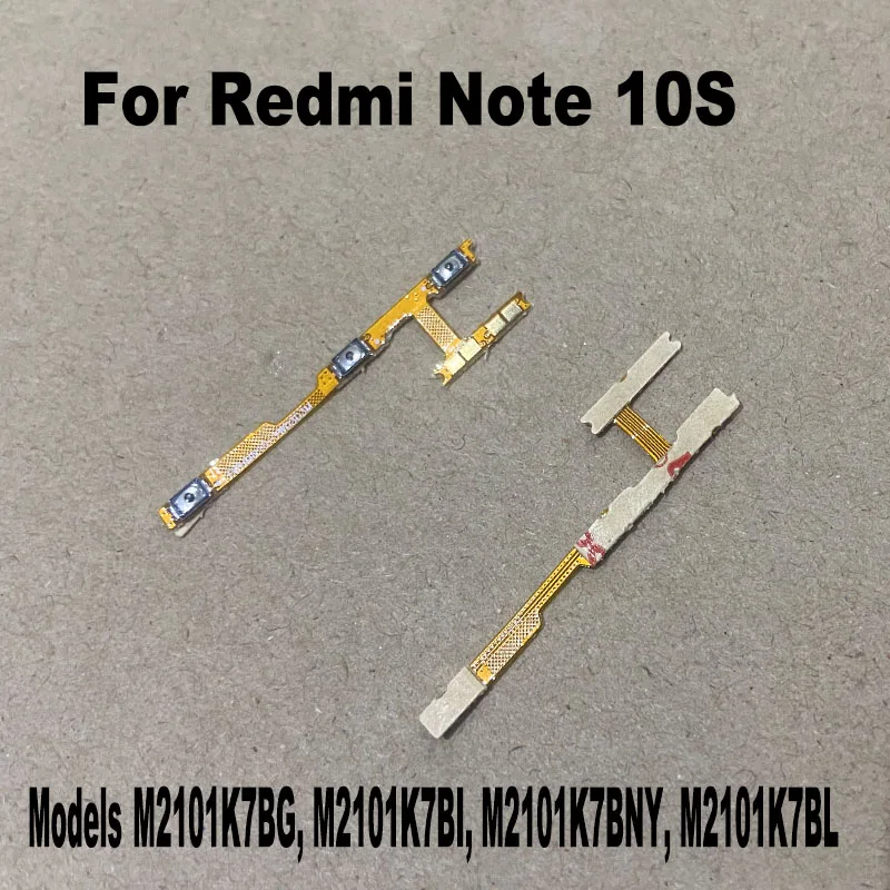 Power Flex Cable Power For Xiaomi Redmi Note 10S On Off Volume Button Key Flex Cable Replacement