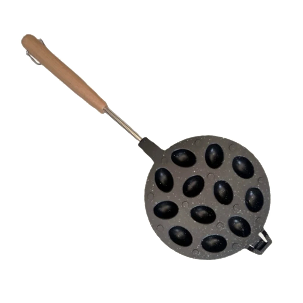 Baking At Home 12-Cavity Waffle Pan Efficient Heat Distribution Cookware Kitchen Gadget Gas Stove Pan High Temperature Resistant
