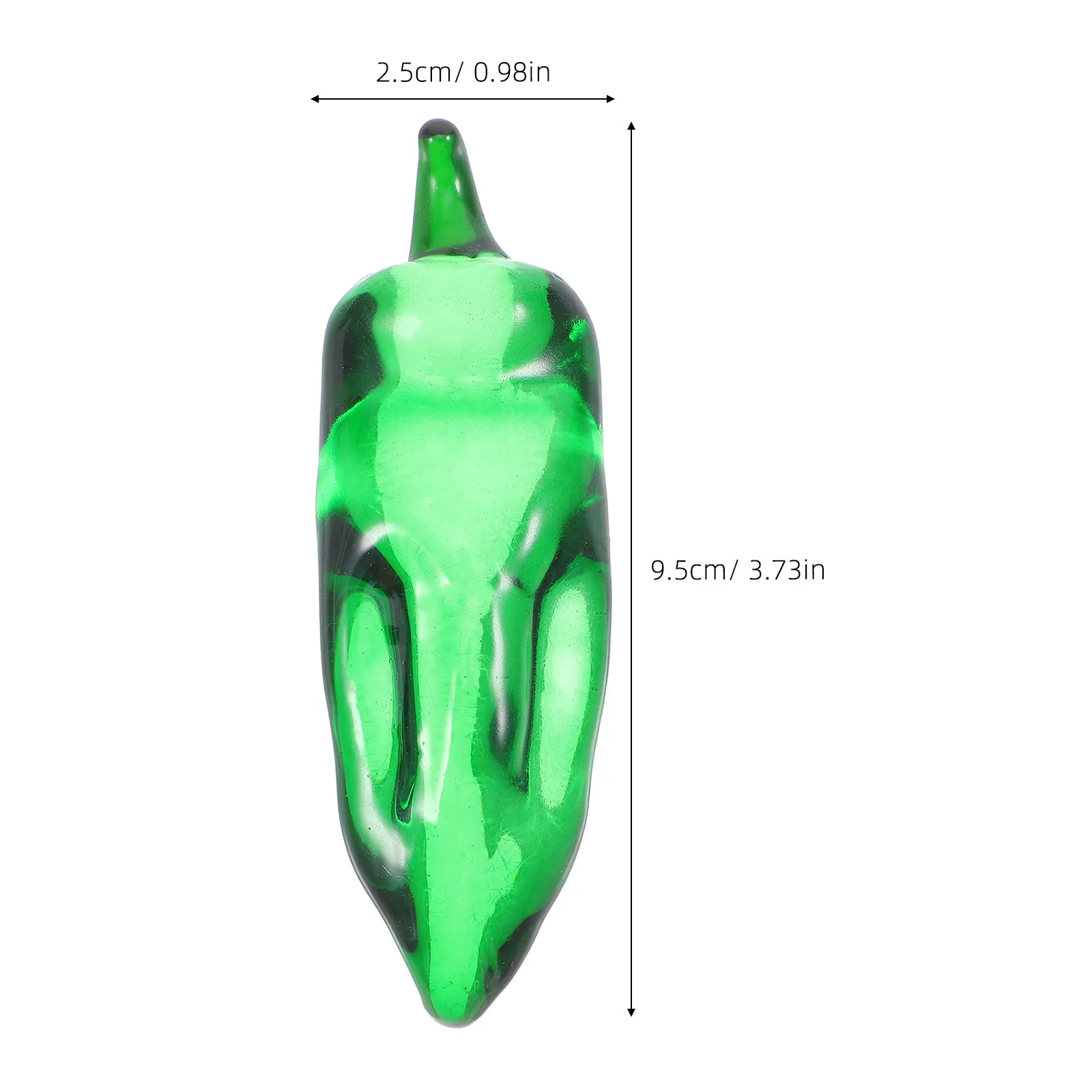 Lifelike Crystal Chili Pepper Ornament - Artificial Vegetable Decoration for Kitchen Restaurant Tabletop Realistic Fake Veggies