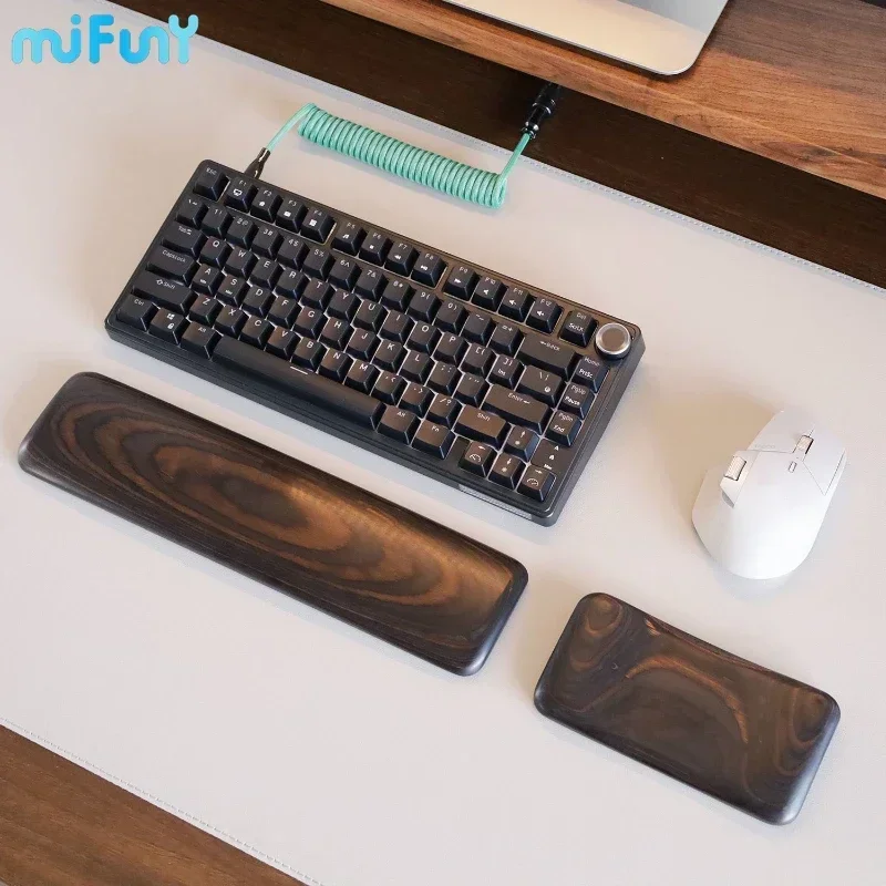 Customized Padauk Hand Rest Comfortable Smooth Mechanical Keyboards Wrist Rest Ergonomics 60%80% Palm Rest for Wooting Keyboard