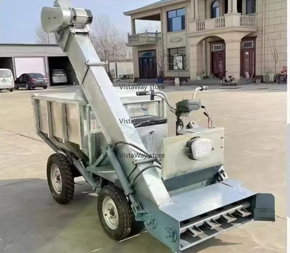 Hot Commercial Multi-functional Four-wheeled Electric Tipper Scraper Manure Removal Truck Farm Manure Removal Truck