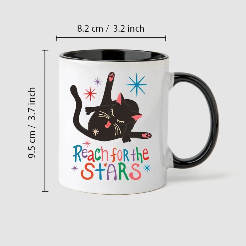 Funny Cat Butt Mug , Quirky Black Kitty Coffee Cup, Sarcastic Cat Mom Gift, Cheeky Office Drinkware CarrieCan
