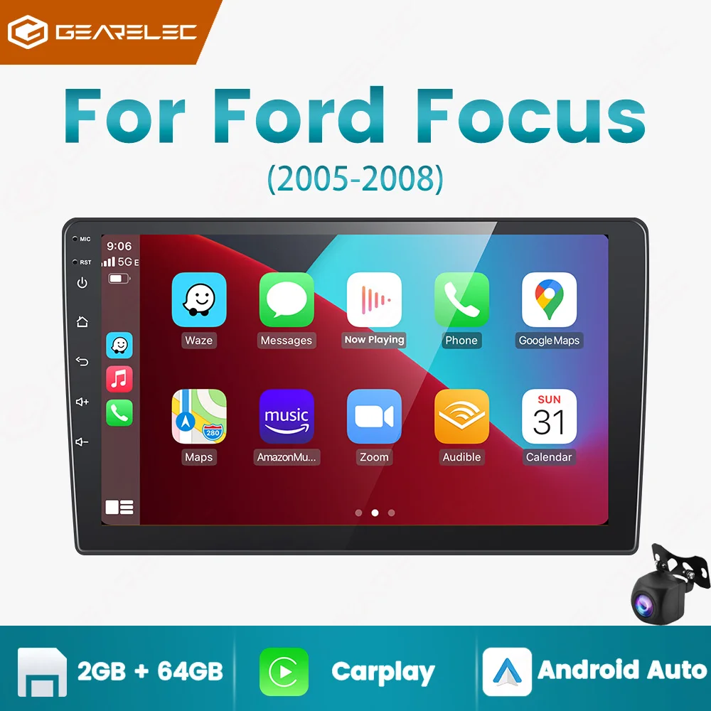 Android 13 Car Radio for Ford Focus 2 3 Mk2 Mk3 2005 - 2008 Multimedia Player Navigation GPS 2Din Carplay Android Auto Stereo