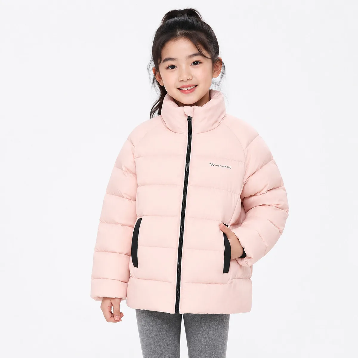 Boys Girls Down Jacket Winter New Fashion Kids Lightweight Stand Collar Coat Warm Duck Down Outerwear Children Clothing