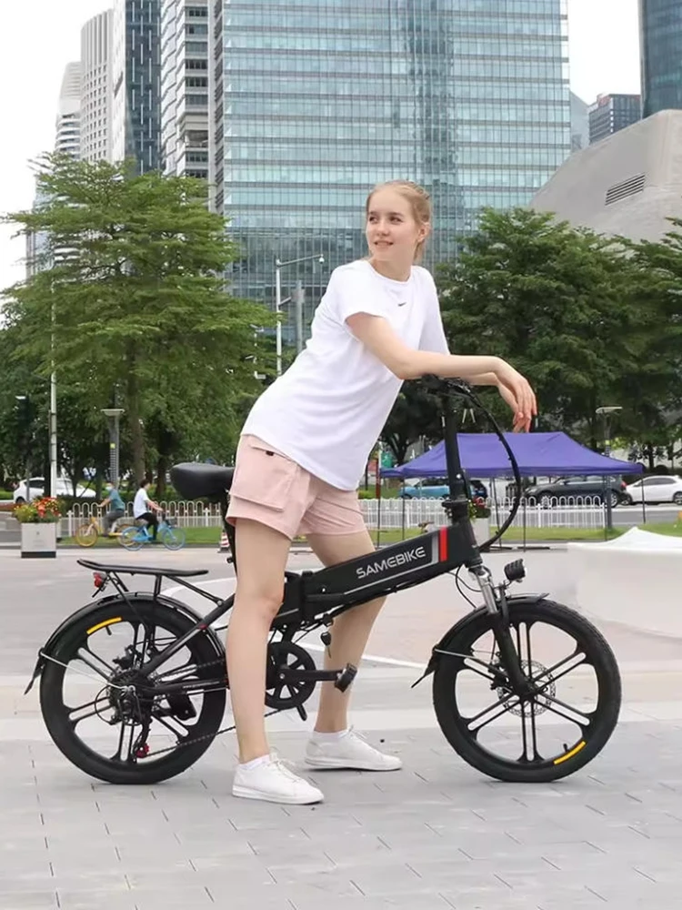 Samebike 20LVXD30-II Faltbares Elektrofahrrad für Erwachsene, 20 Zoll Mountainbike mit 48V 10,4Ah Akku, 25 km/h und 70 km Reichweite