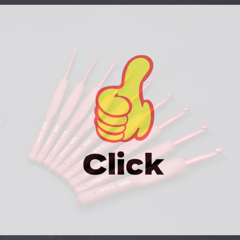 9PCS Red Crochet Hook Ergonomic Handle For Arthritic Hands Extra Long Knitting Needles For Beginners And Crocheting Yarn