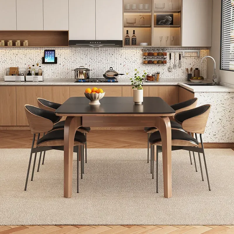 Kitchen Furniture Rooms Sedentary Coffee Tables Home Modern Light Luxury Rock Plate Dining Table Pliante Dinner Tables Hotel