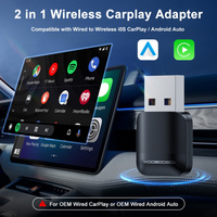 1pc M10 Car-mounted carplay IOS Android 2-in-1 Wired to Wireless Car Smart Navigation carplay Box