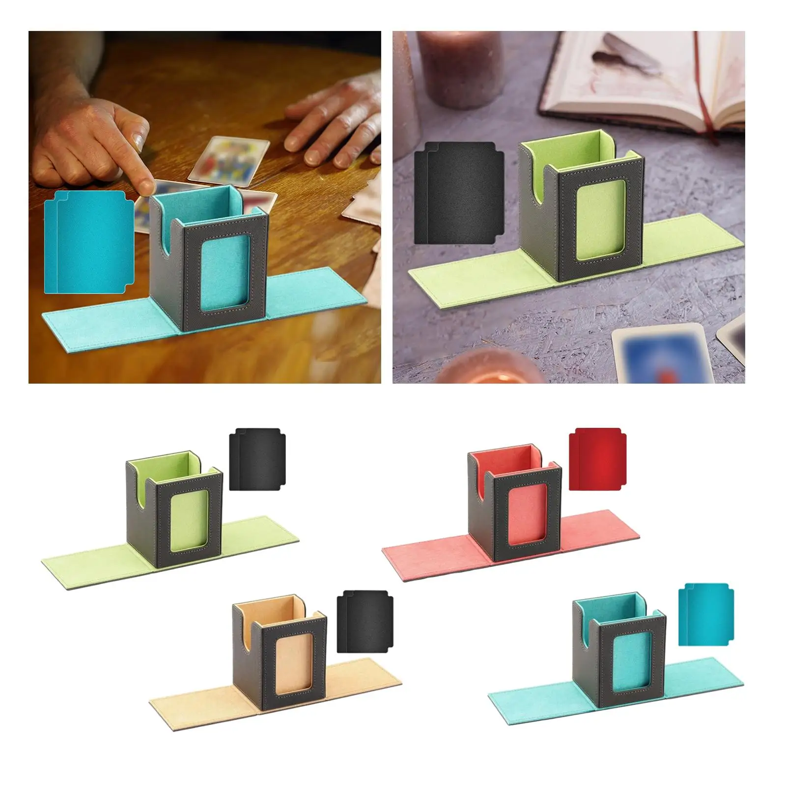 Trading Card Deck Box Protective Card Collectors Gift Collectible Game Card Container Premium Magnetic Closure Holds 100+ Cards