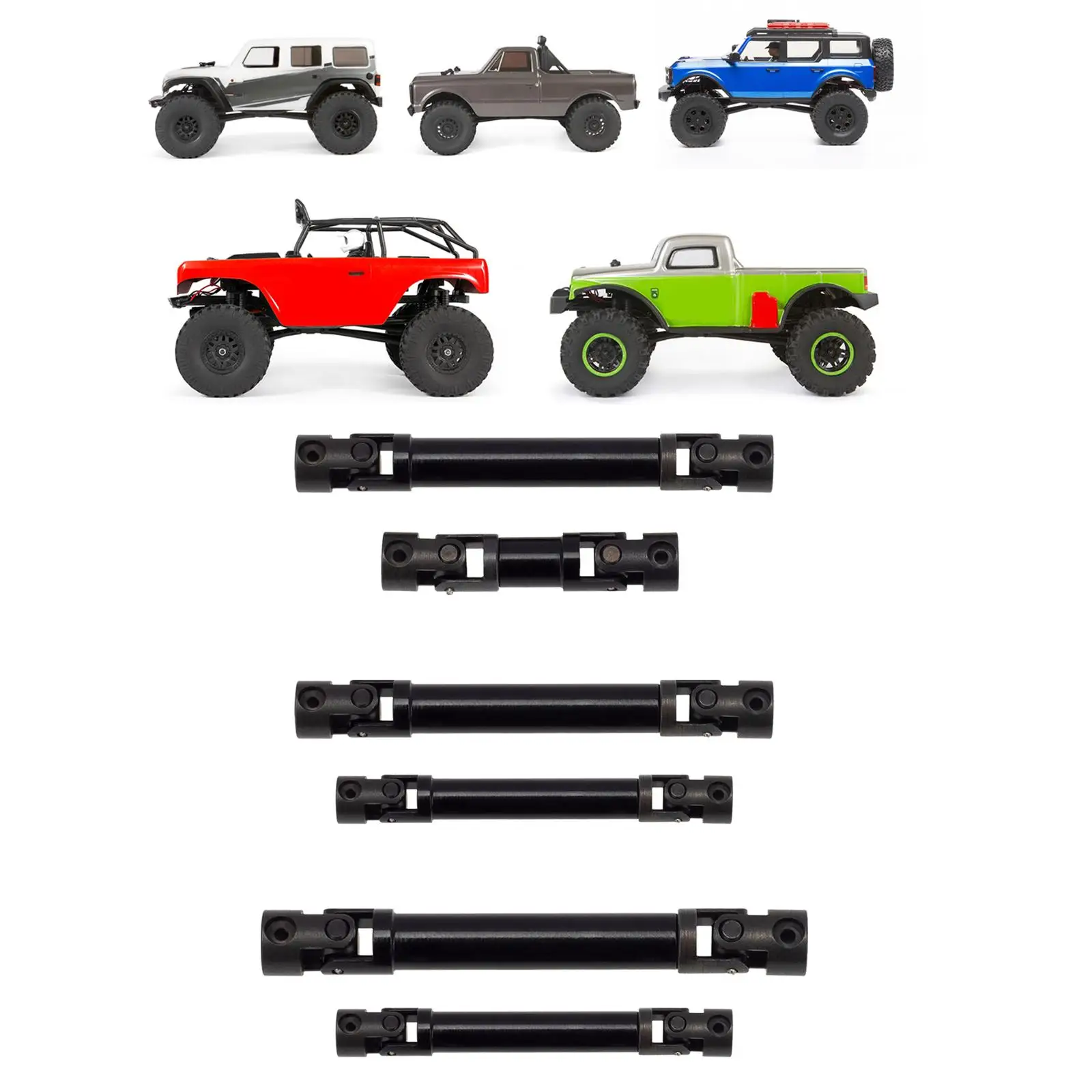 Front and Rear 1/24 RC Drive Shaft DIY for Axial SCX24 RC Crawler Parts