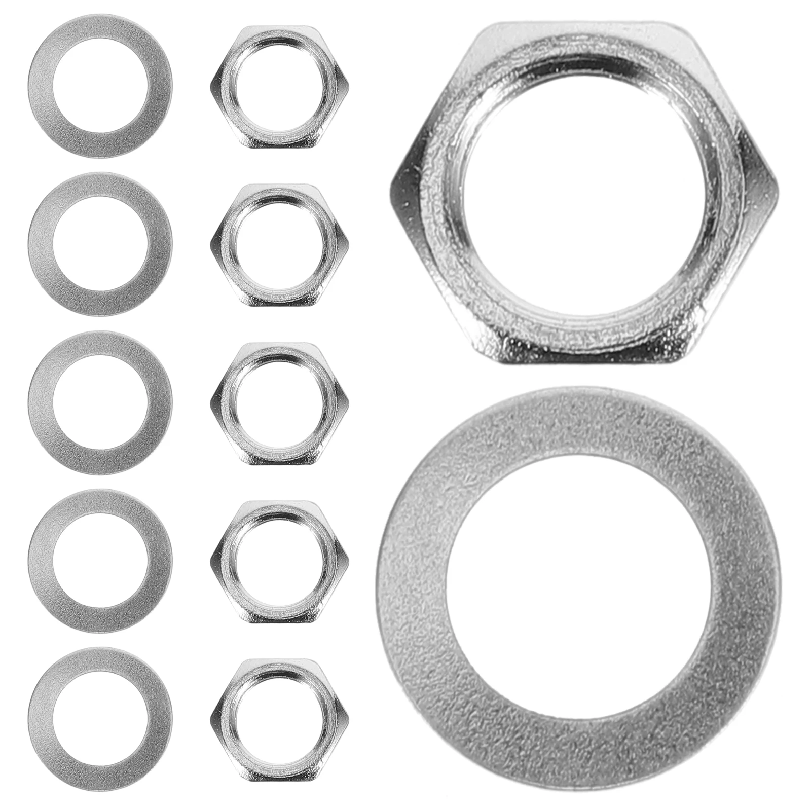 

Guitar Accessory Set Potentiometer Kit Nuts Metal Washer Pots and Washers Electric Pads