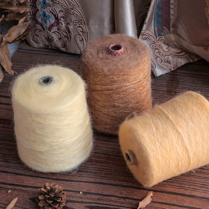 500g Super Soft Hand Knitting Woollen Anti-Pilling Mohair Yarn  Cardigan Long Plush Fluff Crochet Sweater Scarf Thread