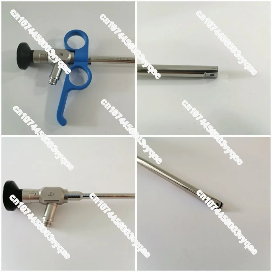 Medical high-definition laryngoscope endoscope: diameters Φ5mm, Φ6mm, Φ6mm, 70°, 90° handle for ENT and nasal traction