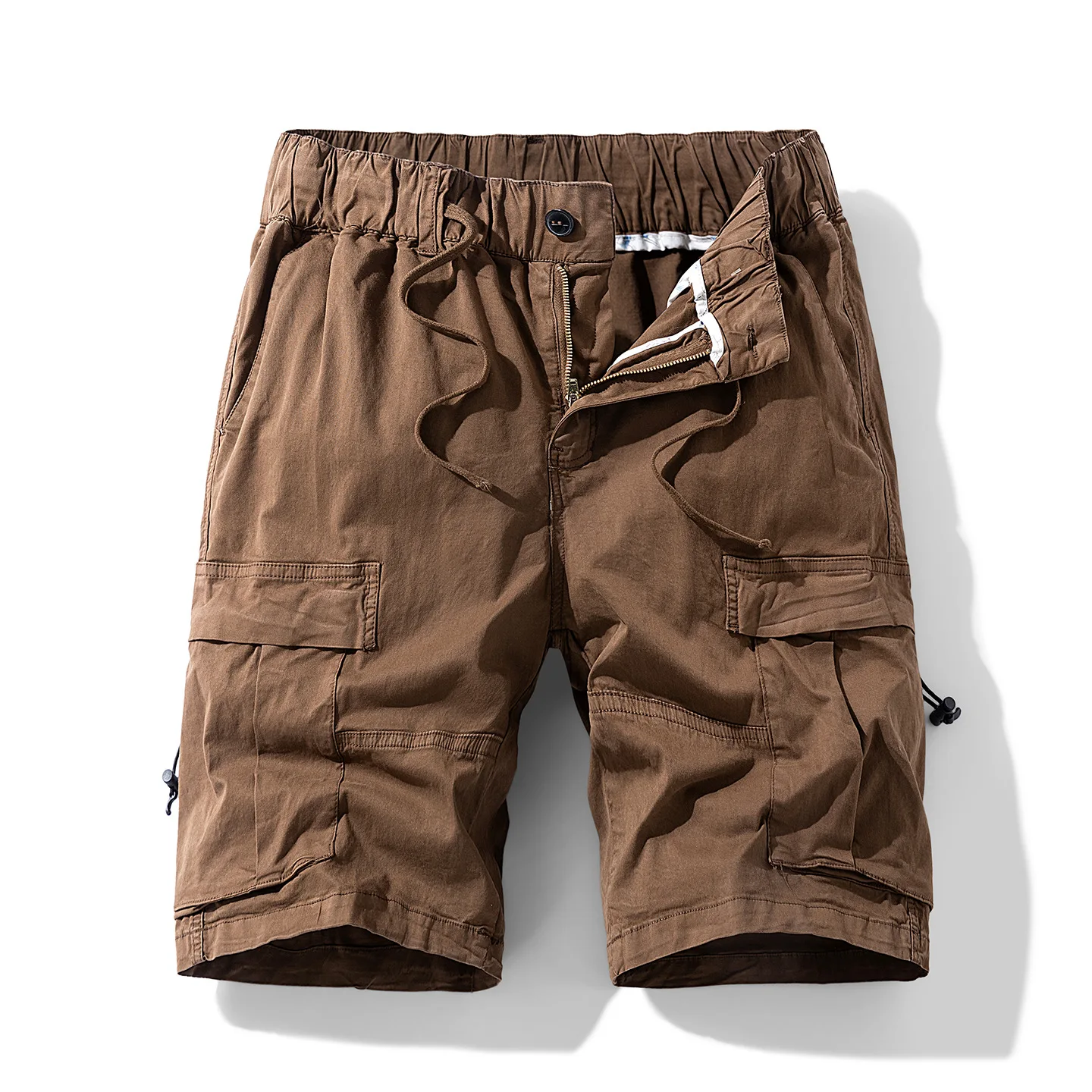 

New Summer Men 100 Cotton Thin Cargo Shorts Jogger Multi-pockets Casual Shorts Pants Male Straight Knee Length Tooling Shorts 3X
