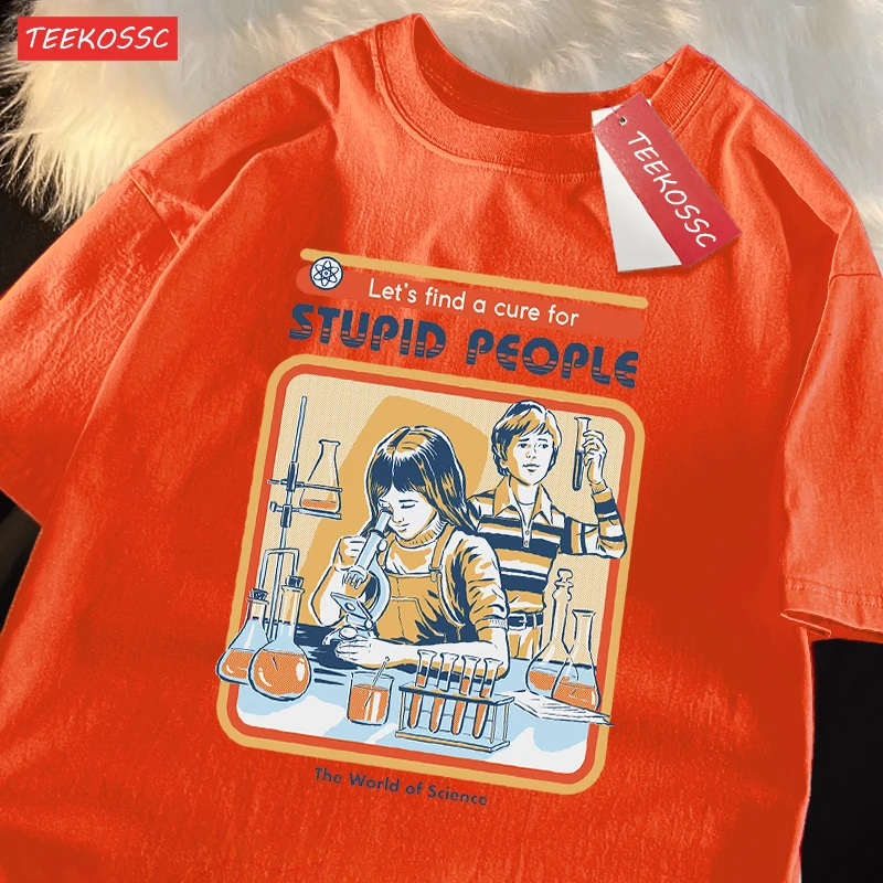 

A Cure For Stupid People Print Women Cool Comfy T-Shirt Casual Summer T Shirt Oversize All-Match Streetwear Cotton Hip Hop Top