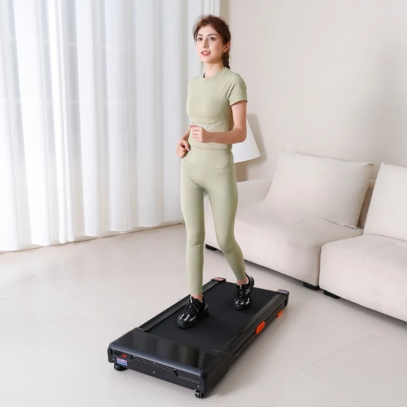 Flat treadmill household electric ascension walking machine household small indoor silent folding fitness equipment