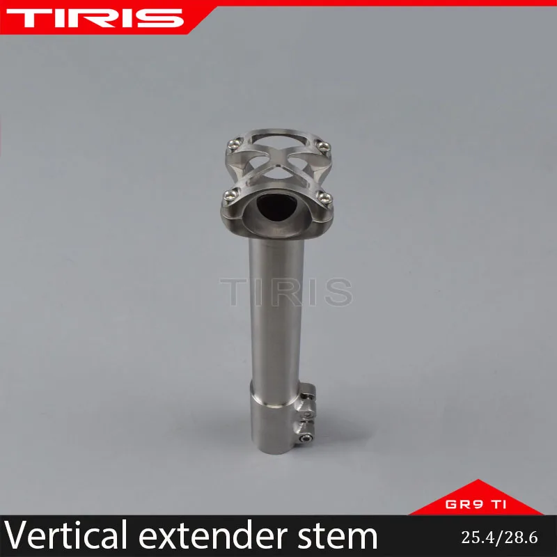 TIRIS-BL9 Titanium Bike Stem, Bicycle Accessories, MTB Cycling Parts Pieces, Custom Length Angle, 5 °-45 °