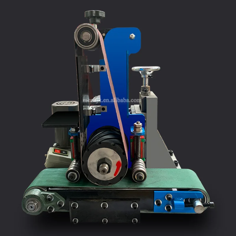 

100mm Wide Small Portable Automatic Metal Polishing Machine Metal Sheet Flat Surface Deburring Machine SS Sanding Machine