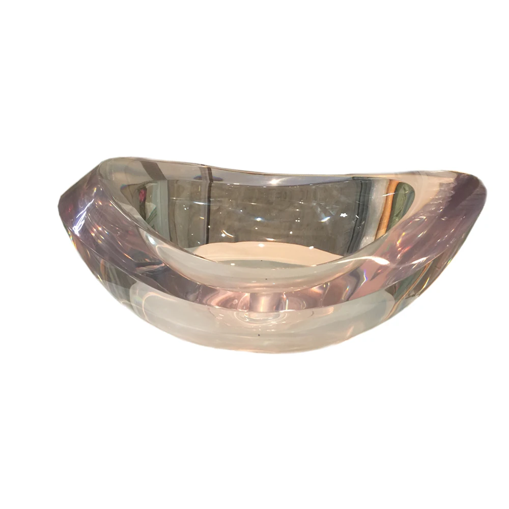 Bathroom Oval Resin Counter Top Vessel Sink Transparent Vanity Colourful Washbasin A38277UA