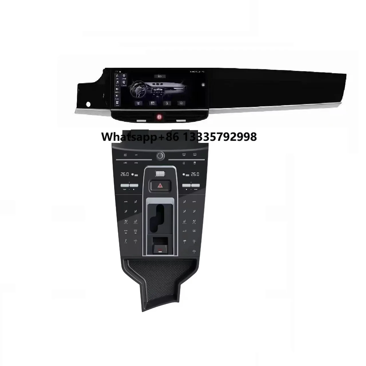 

Upgraded Full Touch Button Console + Car DVD Player Suitable for for Porsche Panamera 2010-2017 Center Armrest Box Panel