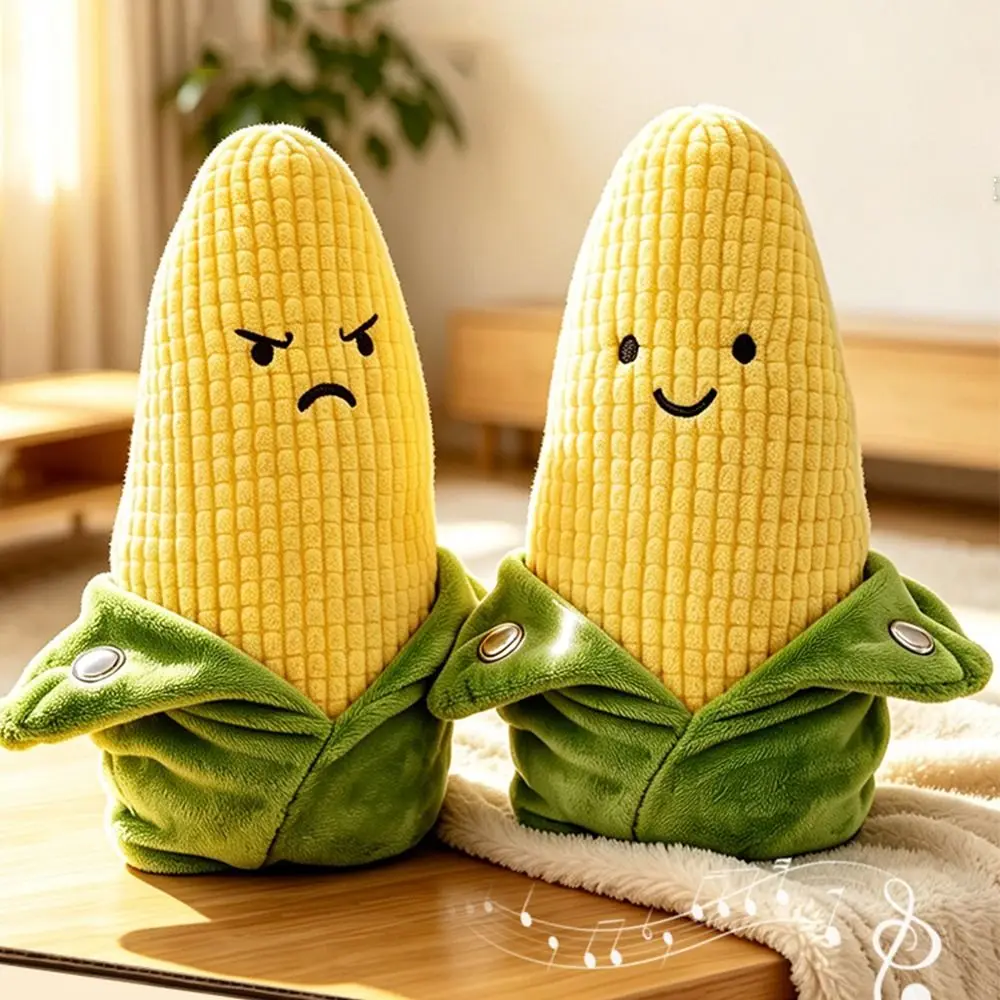 Creative Inertial Beat Corn Musical Toy Soft Texture Sensory Human Body Piano Toy Interactive Stuffed Doll Educational Toy