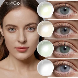 FRESHGO 14.2mm Yearly Copacabana/Buzios Natural Colored Contact Lenses For Eyes High Quality Fit For Daily Wear Gentle/Beauty