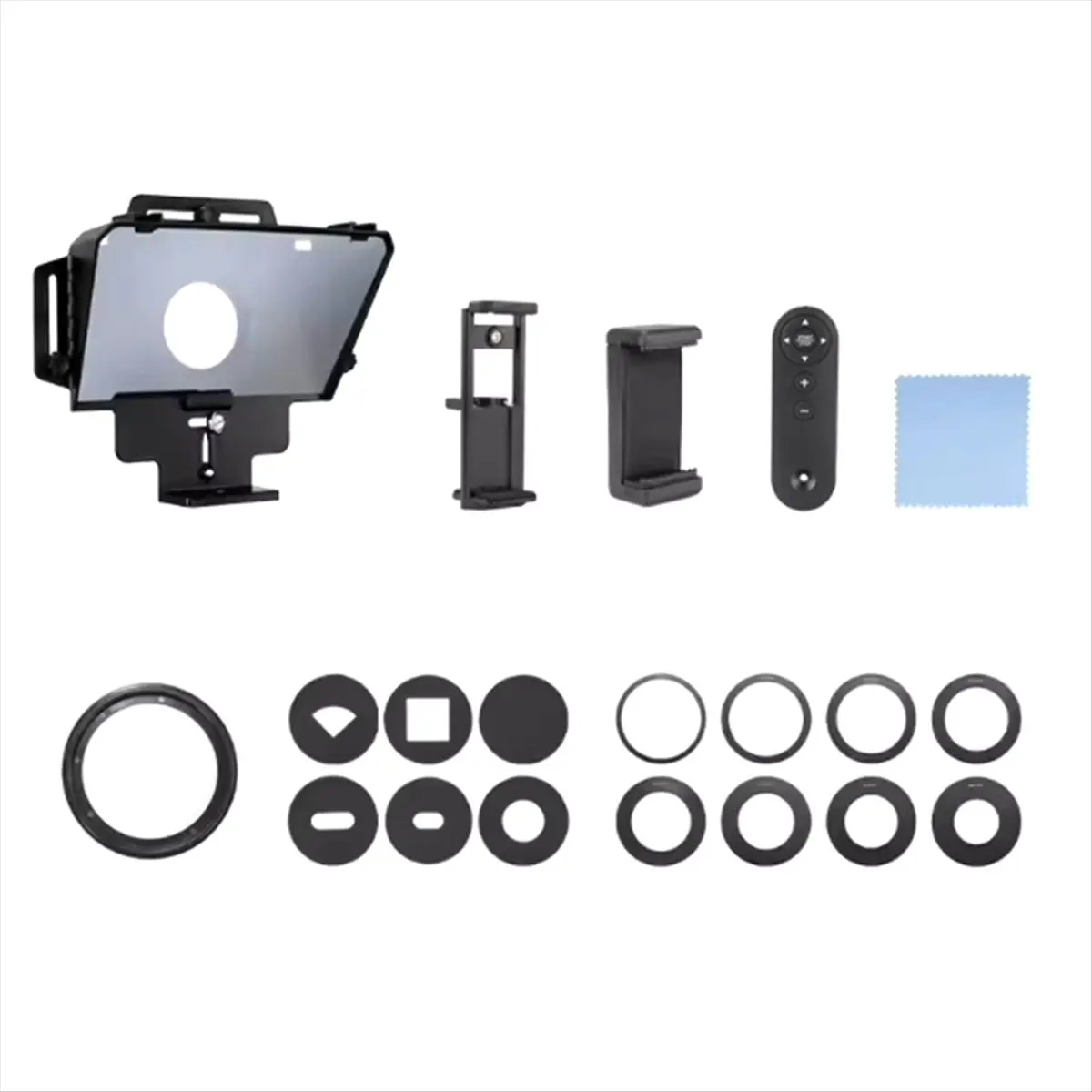 F8 Universal Teleprompter for Tablets Laptops Smartphones Cameras for Live Streaming and Recording with Large Screen