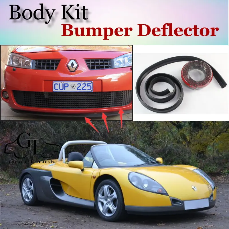 Bumper Lip Deflector Lips For Renault Sport Spider Front Spoiler Skirt For TopGear Fans to Car Tuning / Body Kit / Strip