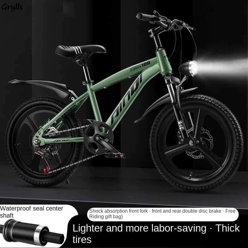 

Pedal Variable Speed Disc Brake Mountain Bike for Children Big Boys and Girls 6-8-10-15 Years Old Young Students Hot New