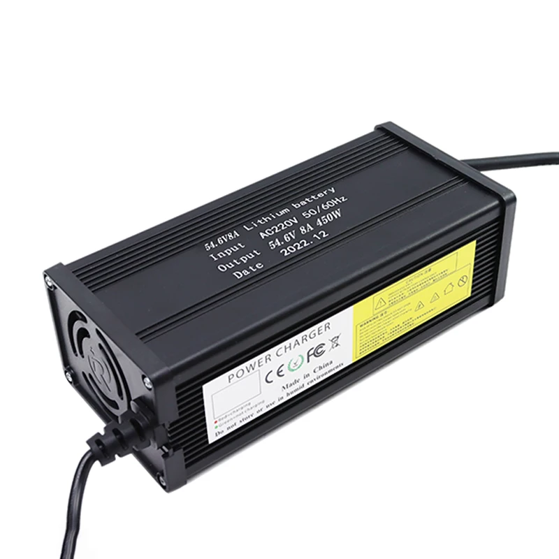 48V 5A 8A 10A 12A 15A 20A Lithium ion Charger 13S 54.6V Constant Voltage High-power Intelligent Fast charging Metal Shell