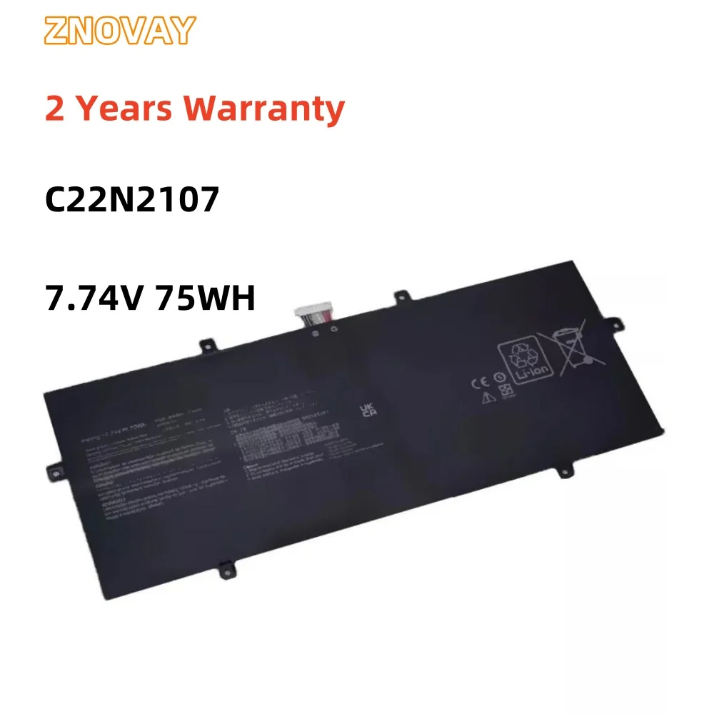 

ZNOVAY C22N2107 0B200-04160000 7.74V 75Wh Battery for Asus ZenBook 14 OLED UM3402DA UM3402MA UM3402YA UX3402ZA KM064W DS71