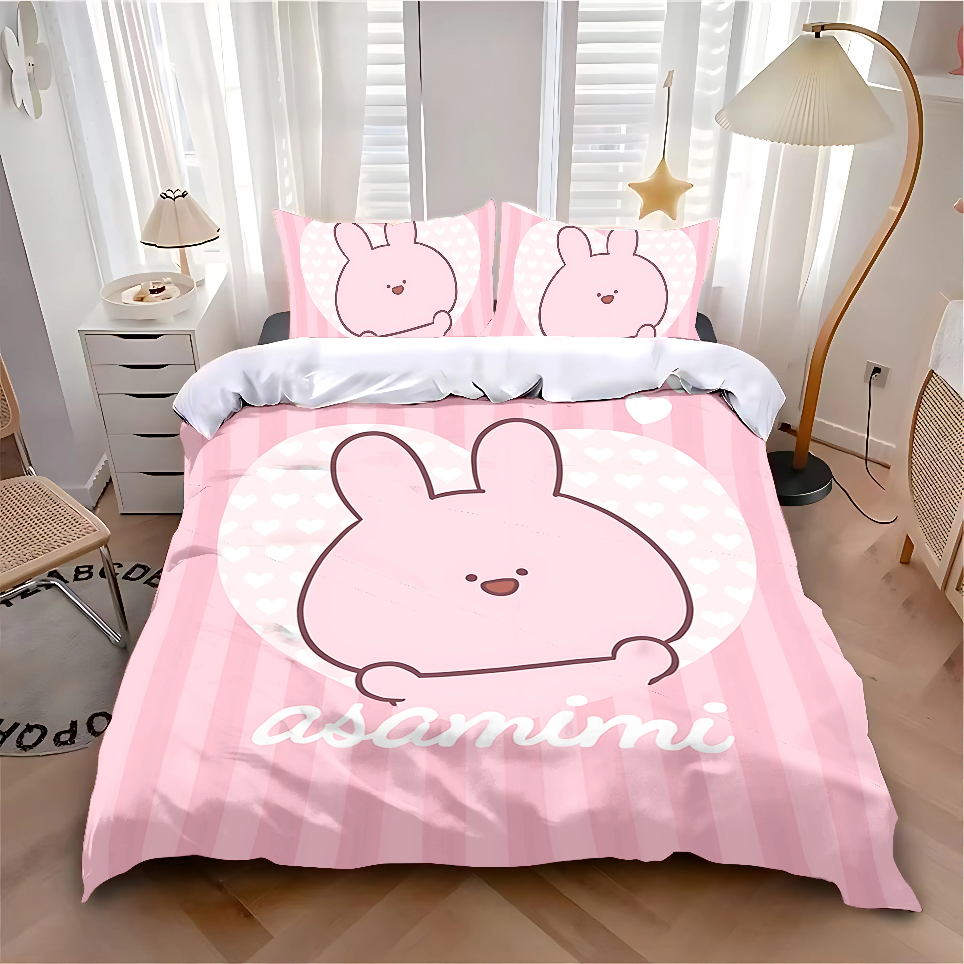 Duvet Cover Pillowcase Bedding Set Cartoon A-AsamimichaanS Adult Boy Girl Bedroom Decoration Children Single Double Large Size