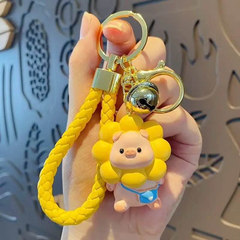 귀여운 조개 고양이 펜던트 귀여운 빈티지 꽃 갈색 피부 롤리타 고양이 키체인 펜던트 생일 선물