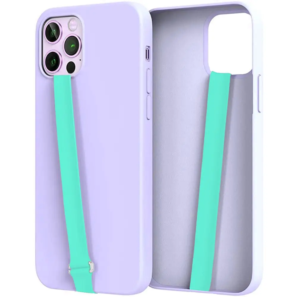 Weicher Halter Silikon Fingerring Armband Griff Handband für iPhone Samsung