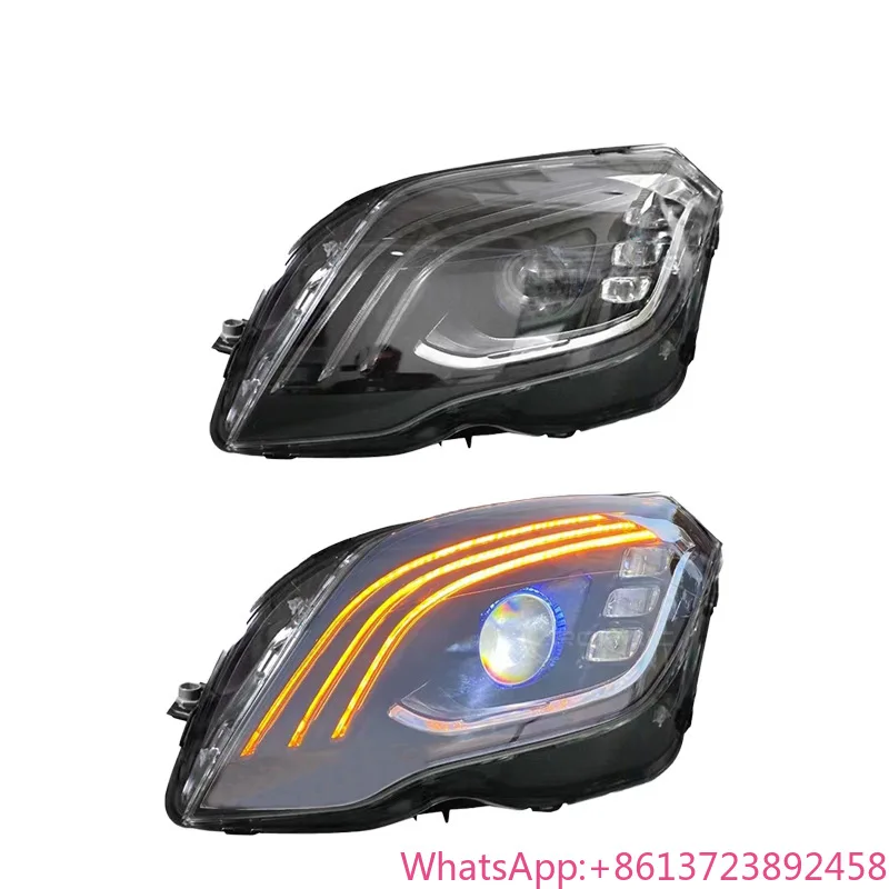 For Archaic Led Headlight for Mercedes benz GLK 2008-2015 Headlight Assembly  Modification Maybach Headlight with Streamer Steer