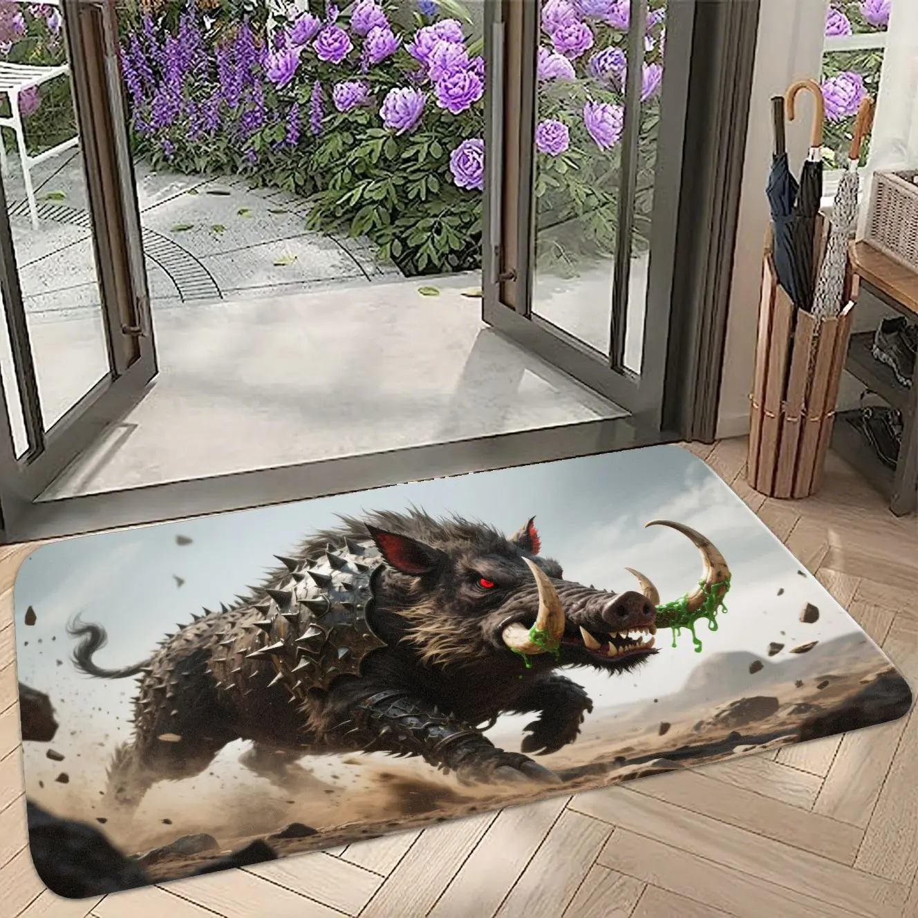 

MatMuse Spiked Armored Wild Boar Home Soft Diatomaceous Earth Mat Floor mats Non-Slip Quick-Drying Living Room Bed Bathroom Mats