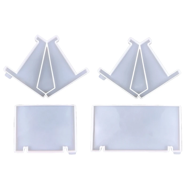 Rectangle Shelf Mold Silicone Display Stand Tray Epoxy Casting Mould DIY Craft 97QE