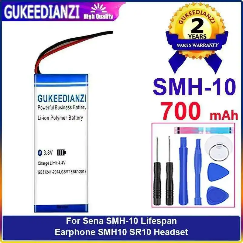 

Earphone Battery 700Mah Premium Replacement For Sena Smh-10 Lifespan SMH10 SR10 Headset