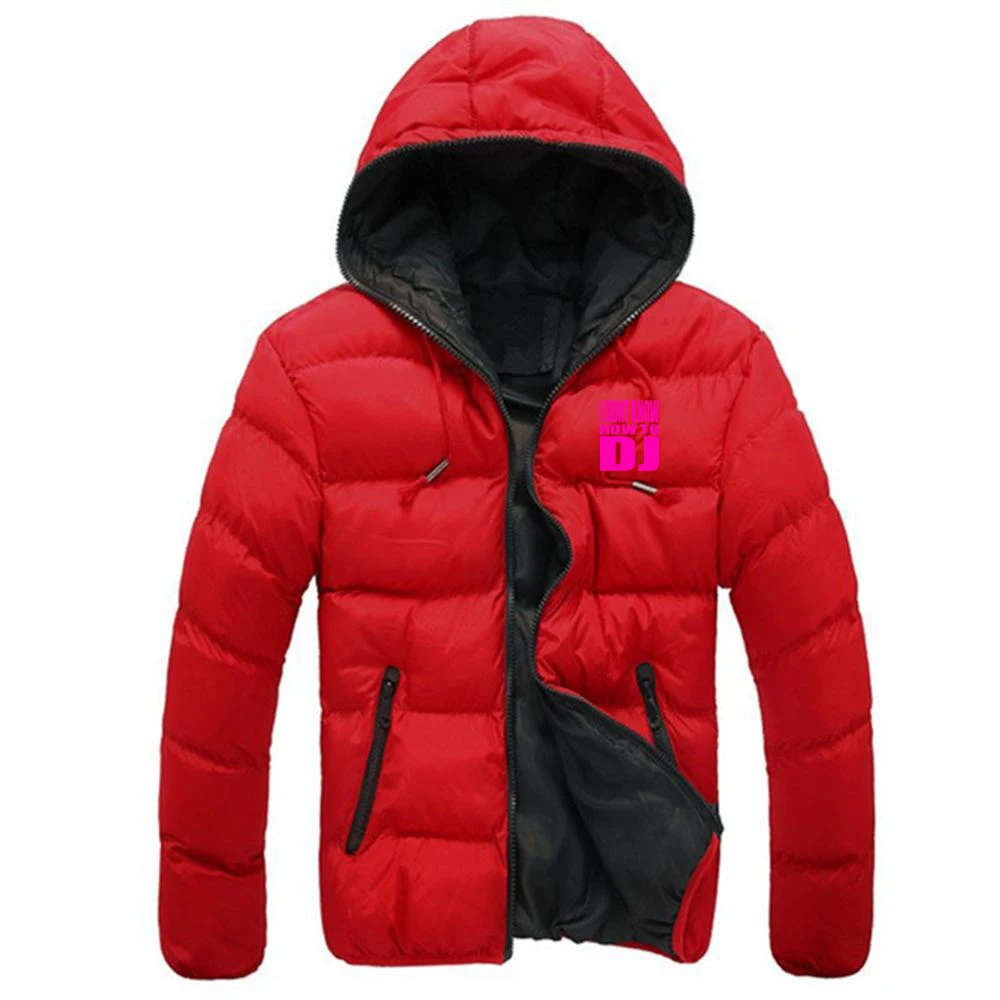 Rock Punk I DONT KNOW HOW TO DJ Logo New men's cotton coat casual cotton clothes men's cotton clothe Hoodies Jacket